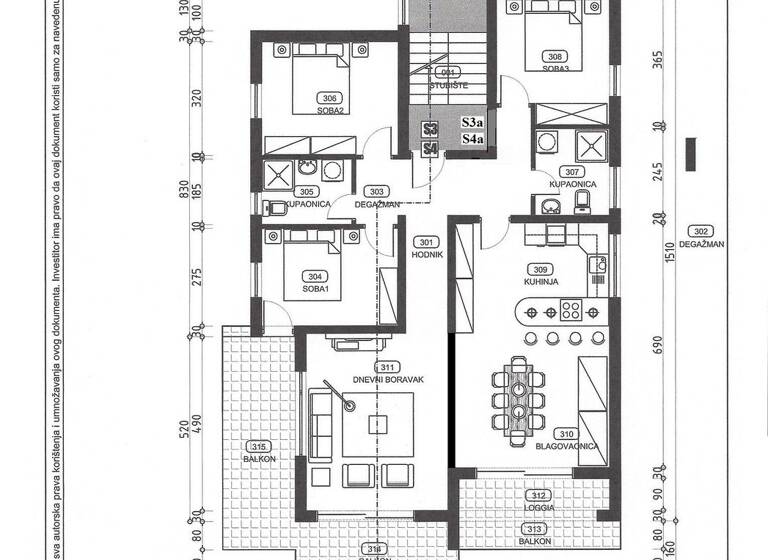 Penthouse zum Kauf 598.000 € 4 Zimmer 123 m² Crikvenica Dramalj
