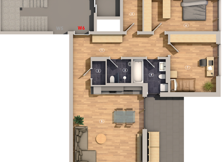 Wohnung zum Kauf provisionsfrei 379.000 € 3 Zimmer 107,4 m² 2. Geschoss frei ab sofort Hergenstadter Straße 3 Adelsheim 74740