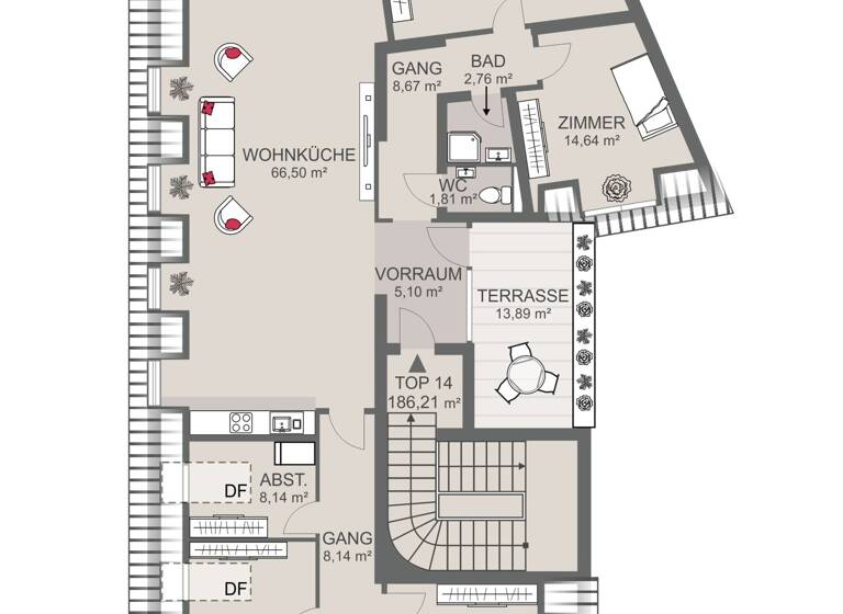 Wohnung zum Kauf 1.490.000 € 5 Zimmer 186 m² Wien 1180