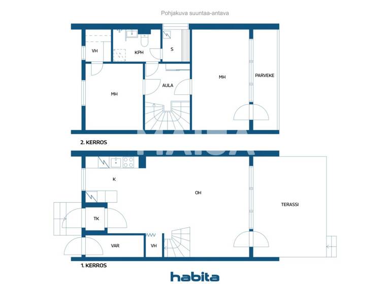 Reihenmittelhaus zum Kauf 59.500 € 3 Zimmer 68,1 m² 12.960 m² Grundstück Oravankatu 2 Kemi 94720