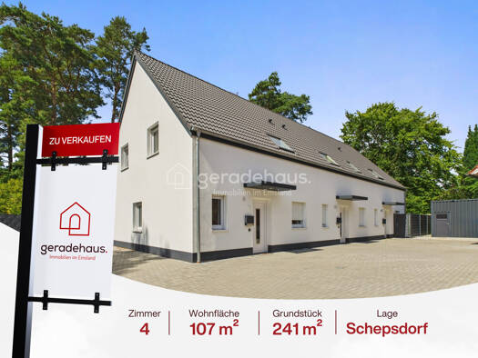 Reihenmittelhaus zum Kauf 300.000 € 4 Zimmer 107,7 m² 241,4 m² Grundstück Schepsdorf Lingen / Schepsdorf 49808