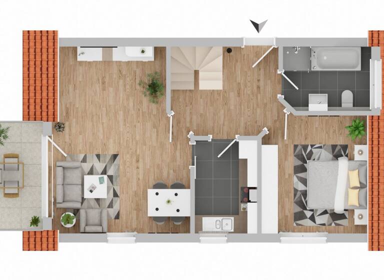 Maisonette zum Kauf 349.000 € 3 Zimmer 79 m² 3. Geschoss Nufringen 71154