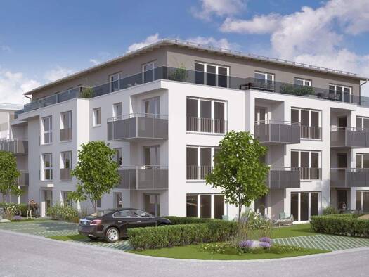 Terrassenwohnung zum Kauf - Erstbezug provisionsfrei 697.700 € 3 Zimmer 96,8 m² 3. Geschoss Ellmosener Wies / Eichenstrasse 14 Bad Aibling 83043