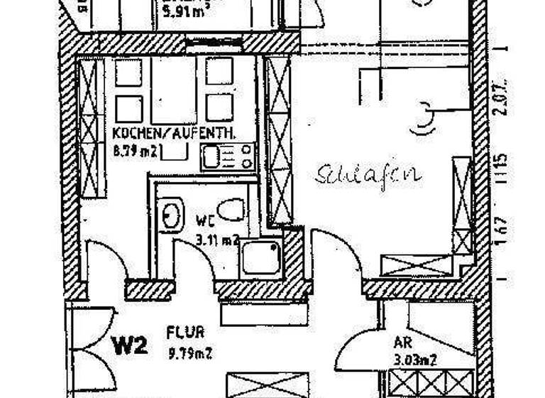 Wohnung zur Miete 769 € 3 Zimmer 94 m² frei ab sofort Innenstadt Halle 06110