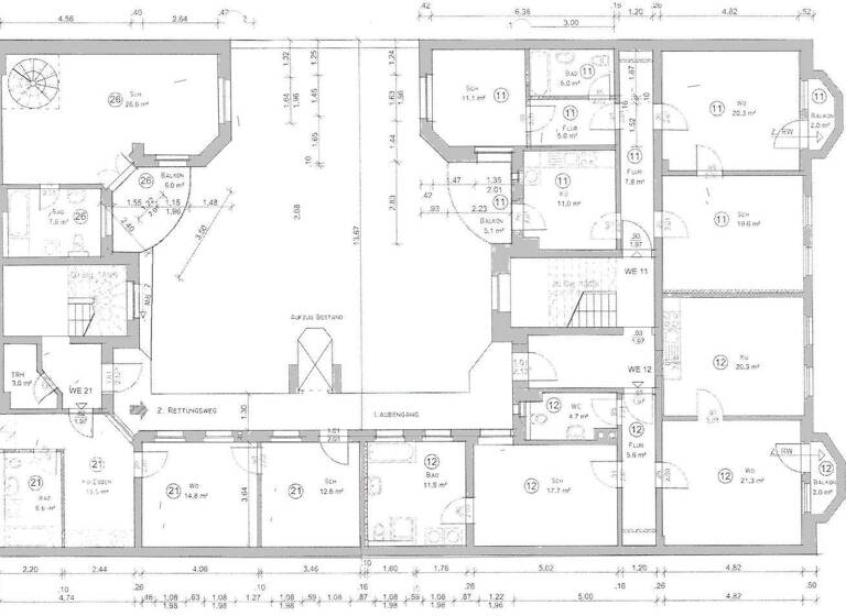 Wohnung zur Miete 570 € 2 Zimmer 70 m² 1. Geschoss frei ab sofort Schleinufer . Altstadt Magdeburg 39104