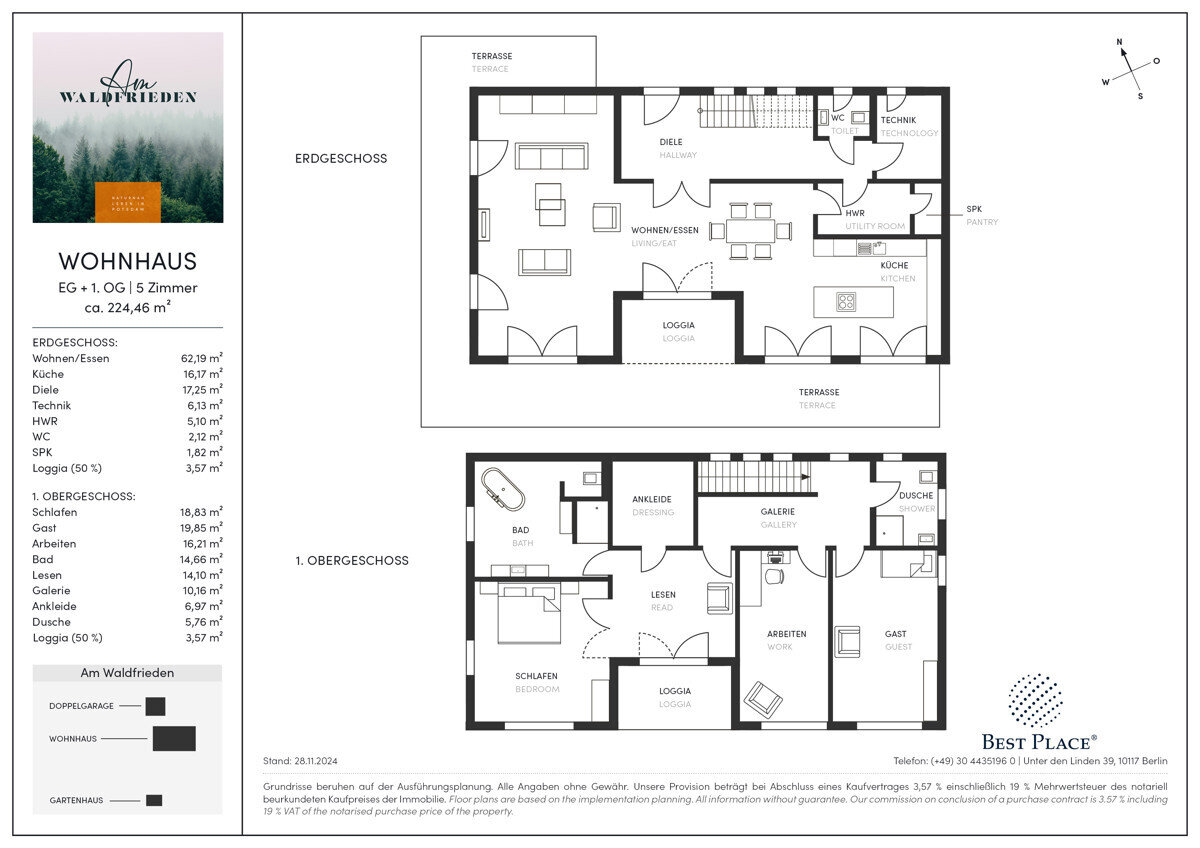 Villa zum Kauf 1.890.000 € 5 Zimmer 224,5 m²<br/>Wohnfläche 1.371 m²<br/>Grundstück ab sofort<br/>Verfügbarkeit Am Waldfrieden 17 Groß Glienicke Potsdam 14476