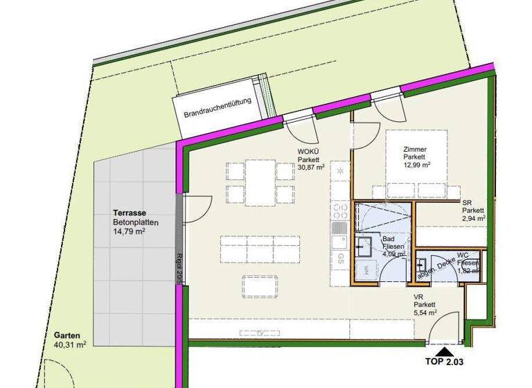 Wohnung zum Kauf - Erstbezug 319.000 € 2 Zimmer 58,3 m² Podersdorf am See 7141