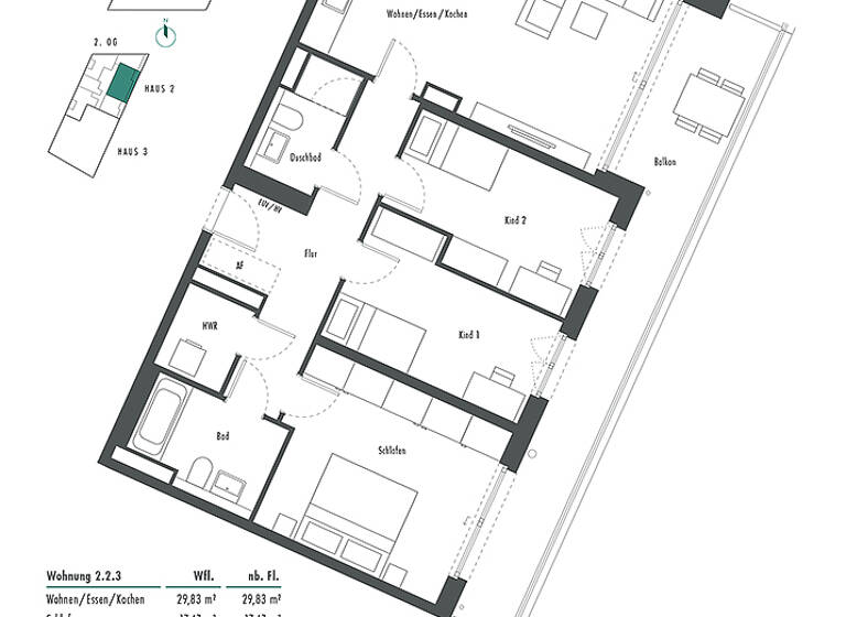 Wohnung zum Kauf provisionsfrei 820.000 € 4 Zimmer 105,8 m²<br/>Wohnfläche 2.<br/>Geschoss Franz-Heubl-Straße 1 Ramersdorf-Perlach München 81735