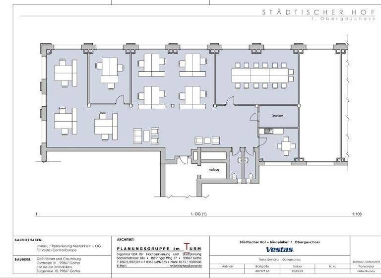 Büro zur Miete 7 € Gotha 99867