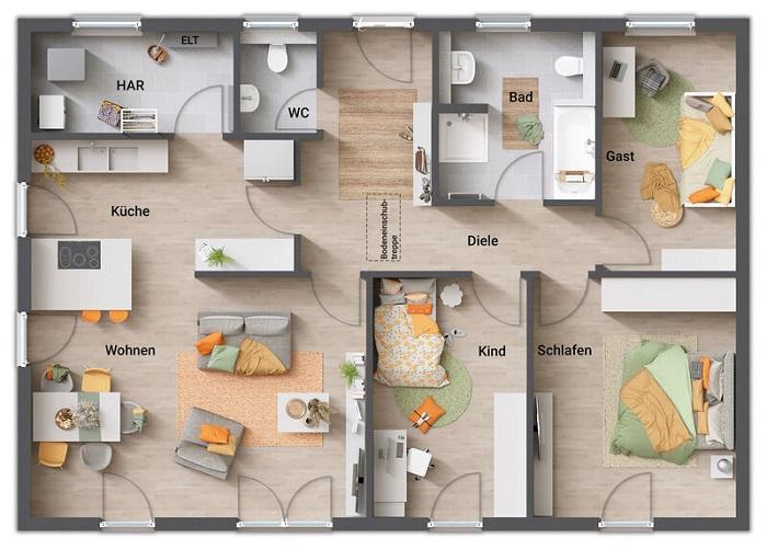 Bungalow zum Kauf 685.999 € 4 Zimmer 113,5 m²<br/>Wohnfläche 600 m²<br/>Grundstück Frankenthal 131 Frankenthal 67227