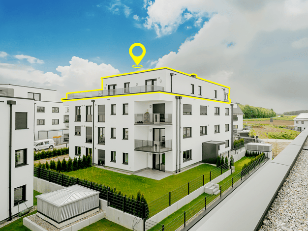 Penthouse zur Miete 3.600 € 4 Zimmer 236,6 m² Geschoss 2/3 frei ab sofort Mörgelacker 2 Höfa Odelzhausen 85235