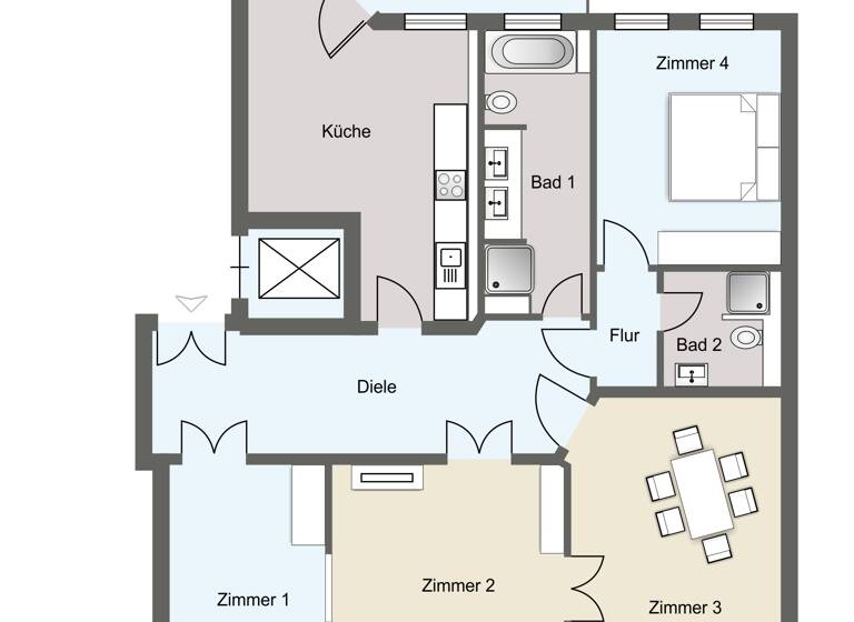 Wohnung zum Kauf 590.000 € 5 Zimmer 147 m²<br/>Wohnfläche 2.<br/>Geschoss Zentrum-Nordwest Leipzig 04105