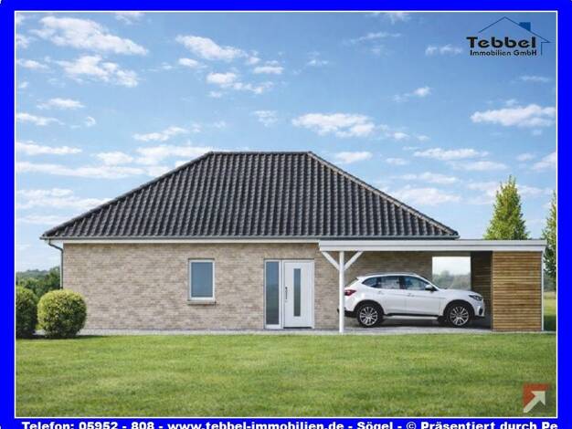 Bungalow zum Kauf - Erstbezug 279.000 € 3 Zimmer 74,3 m² 390 m² Grundstück Sögel Sögel 49751