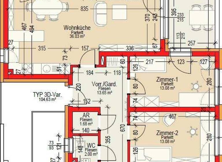 Wohnung zum Kauf - Erstbezug 399.990 € 4 Zimmer 104 m² 2. Geschoss Lannach 8502
