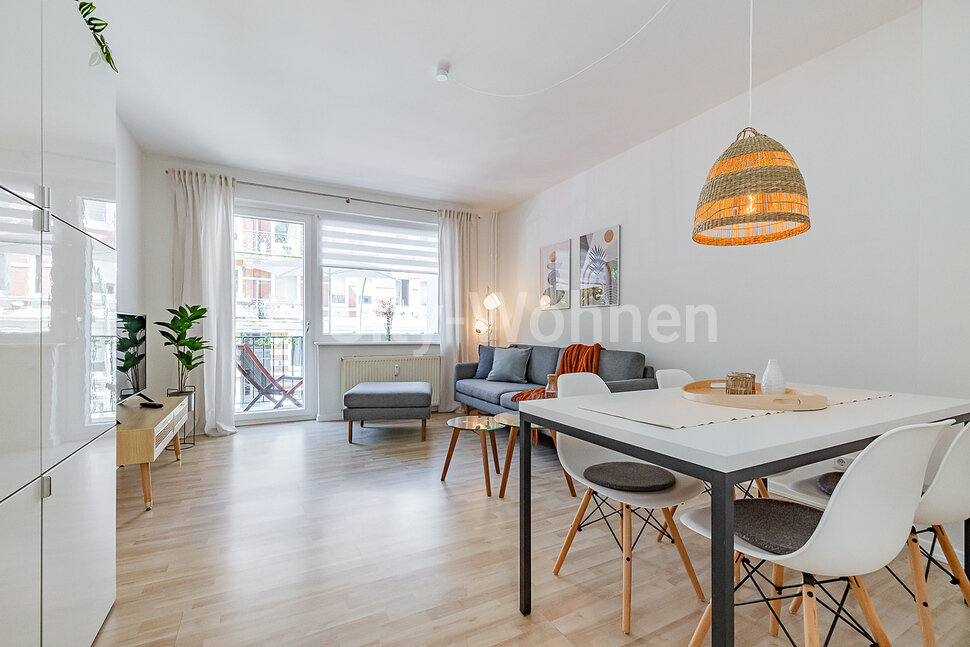 Wohnung zur Miete Wohnen auf Zeit 1.550 € 2 Zimmer 42 m²<br/>Wohnfläche 02.01.2025<br/>Verfügbarkeit Marthastraße Eimsbüttel Hamburg 20259