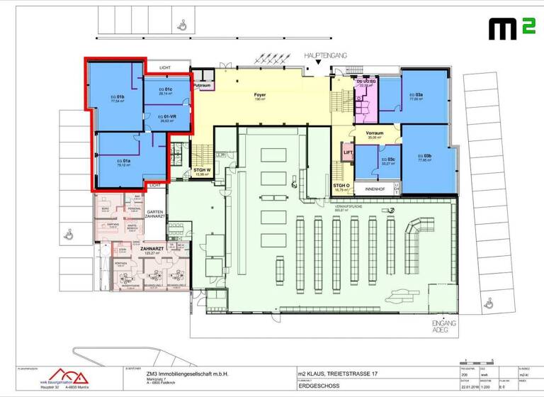 Bürofläche zur Miete 2.537 € 211 m² Bürofläche Treietstraße 17 Klaus 6833