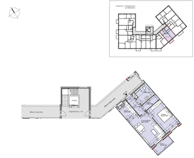 Wohnung zur Miete - Neubau nur mit Wohnberechtigungsschein 356 € 2 Zimmer 59,4 m² 2. Geschoss frei ab sofort Familie-Cohn-Str. 2 Vier Boizenburg/Elbe 19258