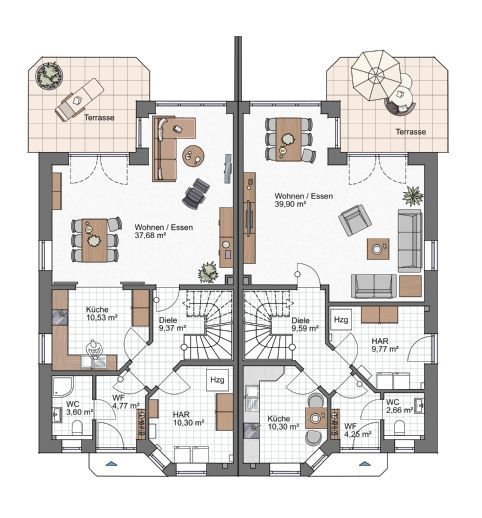 Doppelhaushälfte zum Kauf provisionsfrei 499.900 € 4 Zimmer 126 m²<br/>Wohnfläche 312 m²<br/>Grundstück Julius-Frank-Str. 63 Moorhausen Lilienthal 28865