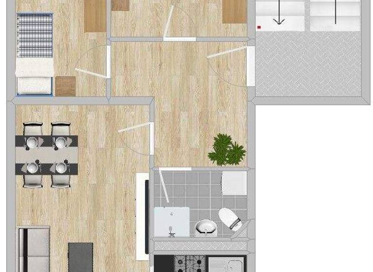 Wohnung zur Miete 482 € 3 Zimmer 64,3 m² 2. Geschoss Rudolf-Breitscheid-Str. 21 Innenstadt Riesa 01587
