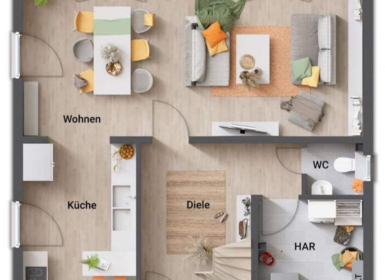 Stadthaus zum Kauf provisionsfrei 419.560 € 4 Zimmer 123,4 m² 828 m² Grundstück Winnemark 24398