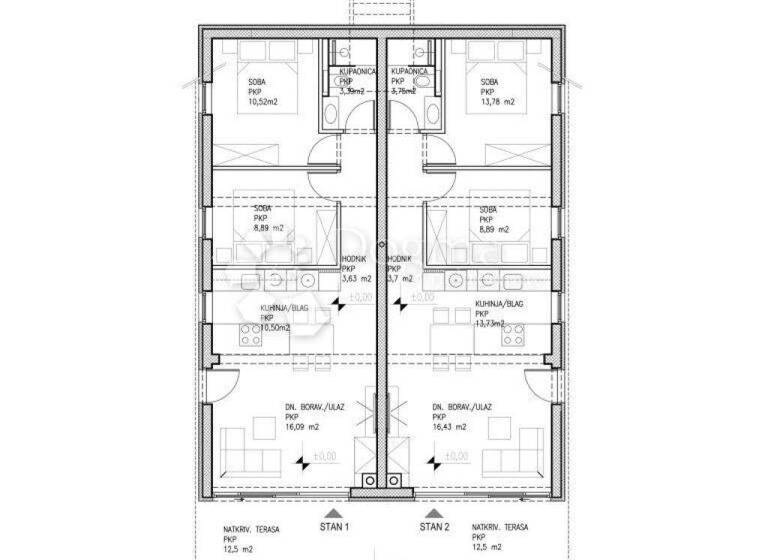 Wohnung zum Kauf 300.000 € 3 Zimmer 89 m² Pag