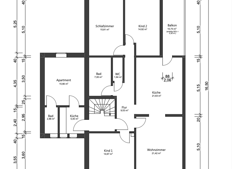 Wohnung zum Kauf 306.000 € 4 Zimmer 112 m² 1. Geschoss Manfort Leverkusen 51377