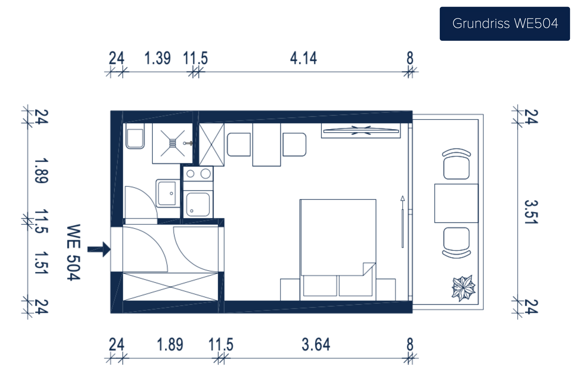 Wohnung zum Kauf 182.000 € 1 Zimmer 21 m²<br/>Wohnfläche 5.<br/>Geschoss Winterhude Hamburg 22299