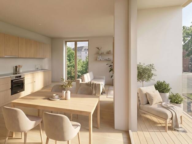 Wohnung zum Kauf - Erstbezug 279.500 € 2 Zimmer 57,9 m² 2. Geschoss Mitte Dortmund 44137