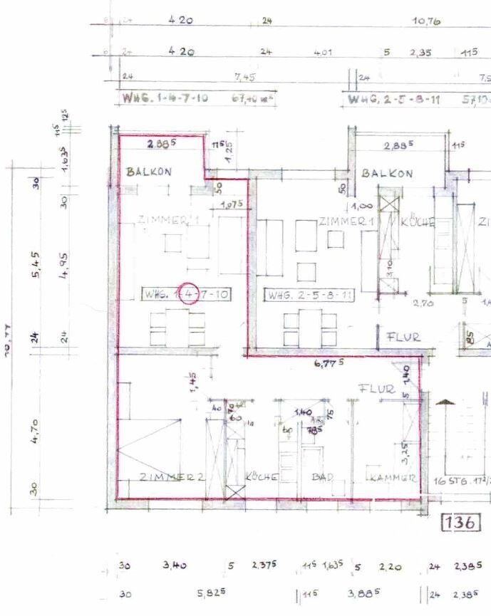 Wohnung zum Kauf 185.000 € 2,5 Zimmer 67,4 m²<br/>Wohnfläche 1.<br/>Geschoss Rudow Berlin 12355