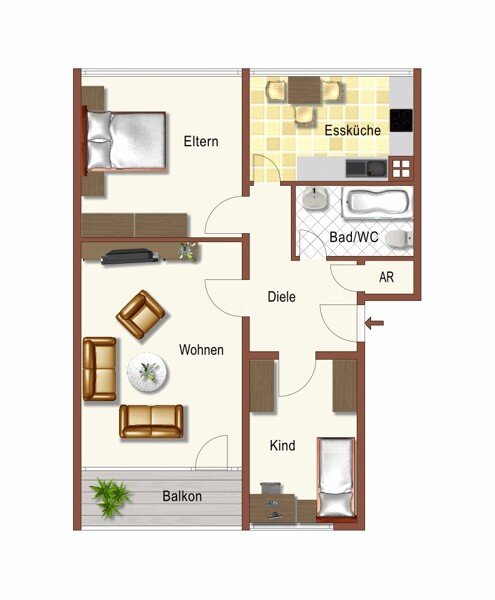 Wohnung zur Miete 626 € 3 Zimmer 72 m²<br/>Wohnfläche 03.02.2025<br/>Verfügbarkeit Hosbachstr. 20 Aplerbecker Markt Dortmund 44287