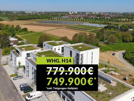 Wohnung zum Kauf provisionsfrei 749.900 € 3 Zimmer 117,5 m² Wolfartsweier Karlsruhe / Wolfartsweier 76228