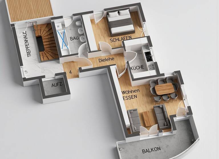 Wohnung zum Kauf 285.900 € 2 Zimmer 70 m² 1. Geschoss Feucht 90537