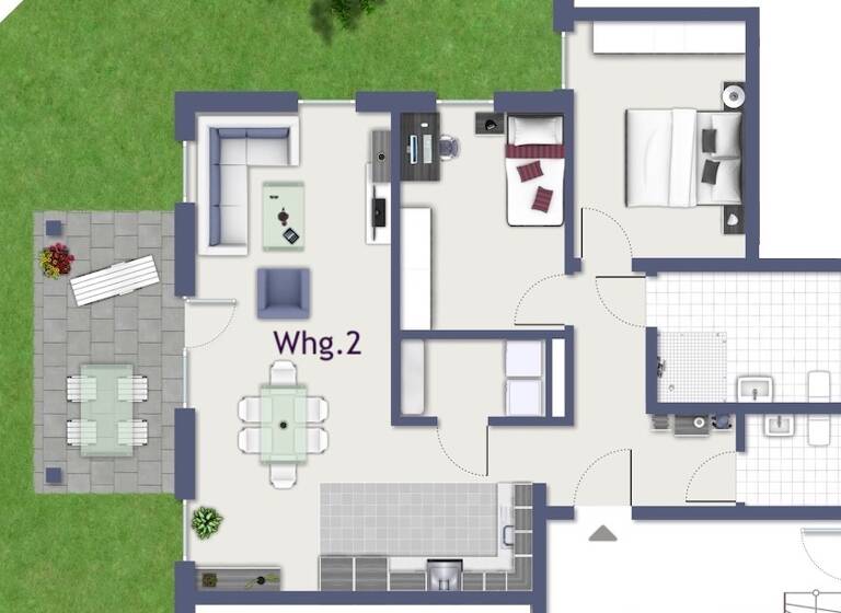 Terrassenwohnung zum Kauf 449.000 € 3 Zimmer 86,9 m²<br/>Wohnfläche EG<br/>Geschoss Raiffeisengasse 5 Trailsdorf Hallerndorf 91352