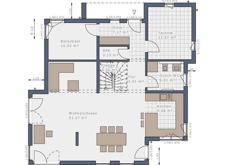 Einfamilienhaus zum Kauf provisionsfrei 737.892 € 5 Zimmer 165 m² 1.276 m² Grundstück Ulm Renchen 77871