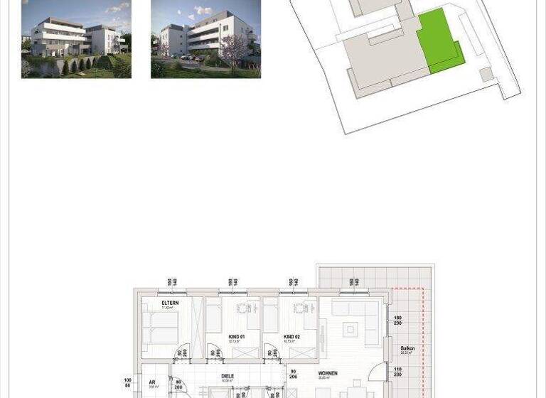 Wohnung zum Kauf - Erstbezug 425.000 € 4 Zimmer 91,9 m² frei ab 01.07.2027 Gartenhausweg 6 Kirchdorf an der Krems 4560