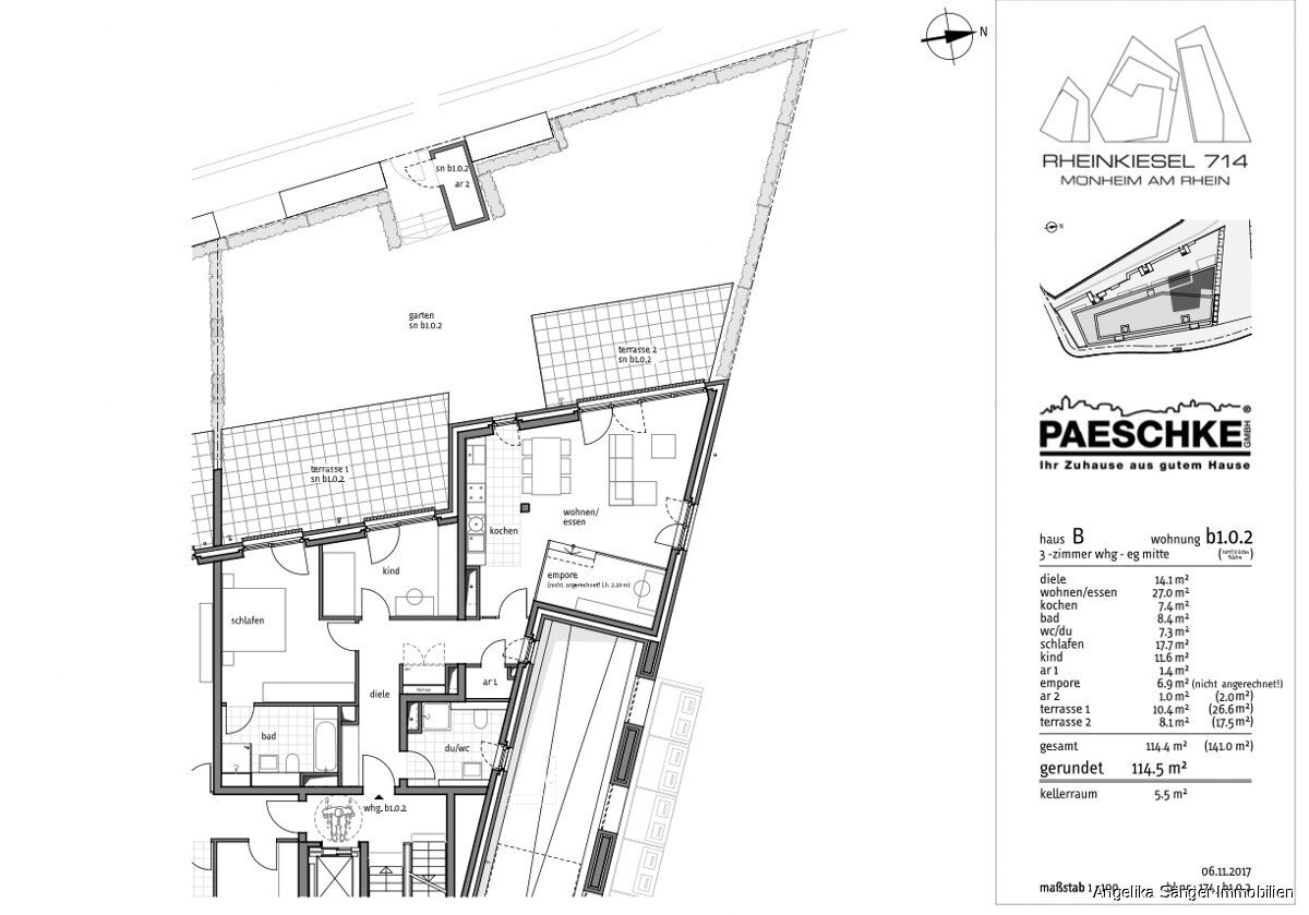 Wohnung zur Miete 1.750 € 3,5 Zimmer 115 m²<br/>Wohnfläche Alt-Monheim Monheim am Rhein 40789