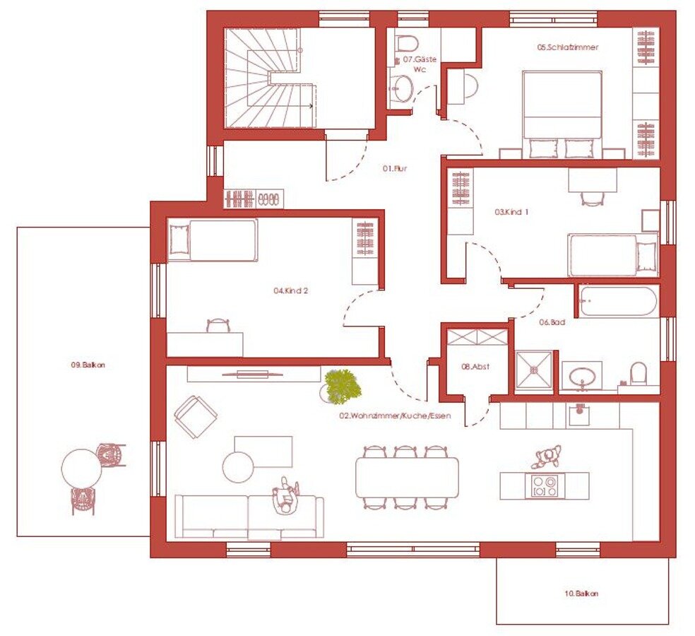 Wohnung zum Kauf provisionsfrei 632.500 € 4 Zimmer 121,9 m²<br/>Wohnfläche Gartenstadt Nürnberg 90469