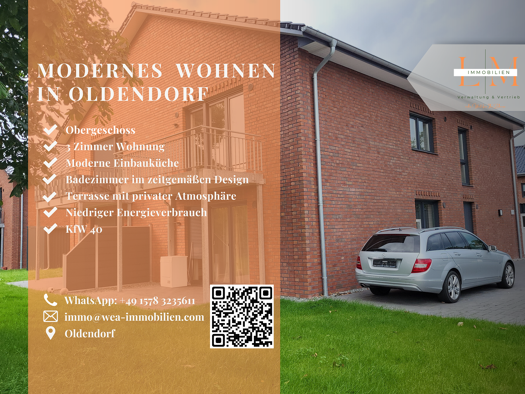 Wohnung zur Miete 840 € 3 Zimmer 79 m² 2. Geschoss frei ab sofort Oldendorf 21726