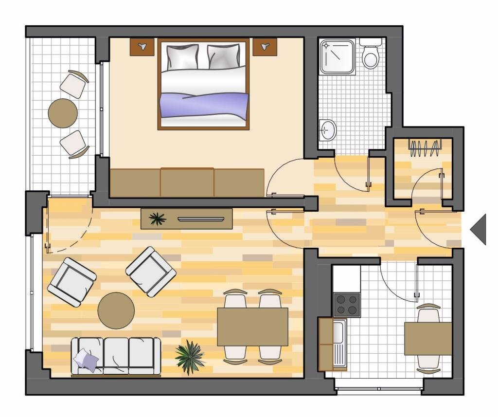 Wohnung zur Miete 399 € 2,5 Zimmer 57 m²<br/>Wohnfläche 4.<br/>Geschoss 31.01.2025<br/>Verfügbarkeit Schützenstraße 111 Herten - Südwest Herten 45699