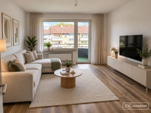 Wohnung zur Miete 640 € 2,5 Zimmer 58,1 m² 1. Geschoss frei ab sofort Gössingstraße 40 Wickede Dortmund 44319