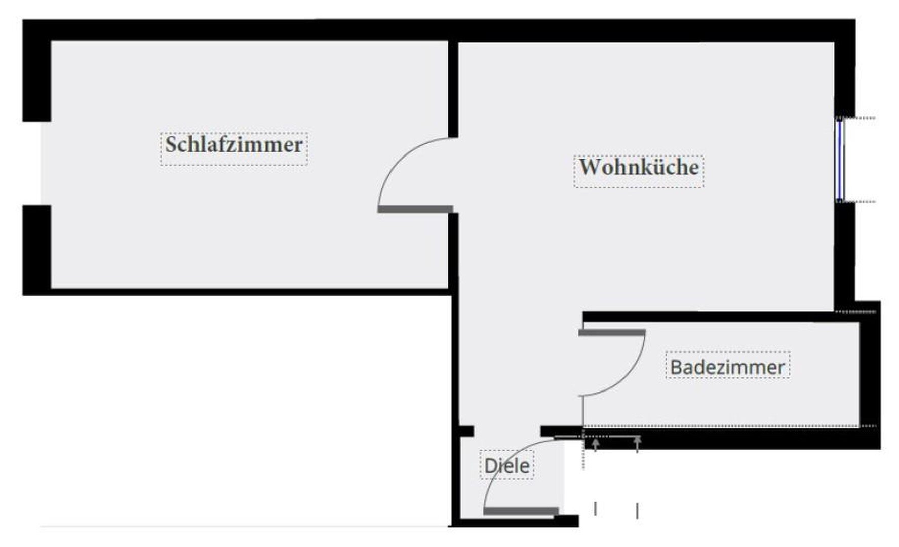 Wohnung zur Miete 360 € 2 Zimmer 40 m²<br/>Wohnfläche 2.<br/>Geschoss ab sofort<br/>Verfügbarkeit Marienstraße 30 Nordstadt Wuppertal 42105