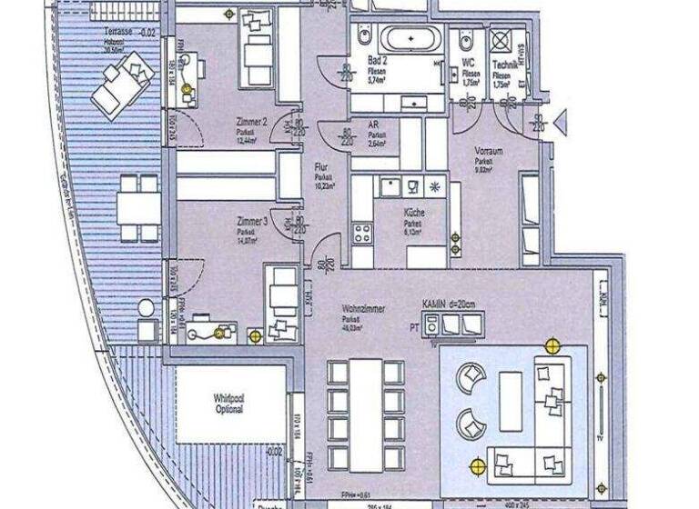 Wohnung zur Miete 3.377 € 4 Zimmer 139 m² 8. Geschoss Wien 1020