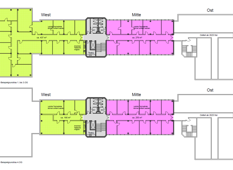 Bürofläche zur Miete 8,20 € 2.582 m²<br/>Bürofläche ab 230 m²<br/>Teilbarkeit Im Weiher 10 Handschuhsheim Heidelberg 69121