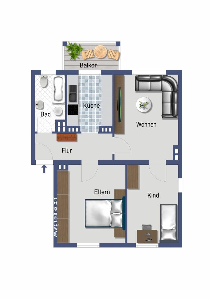 Wohnung zum Kauf provisionsfrei 259.000 € 3,5 Zimmer 67,6 m²<br/>Wohnfläche 3.<br/>Geschoss Haeselerstraße 5 Mörsenbroich Düsseldorf 40470