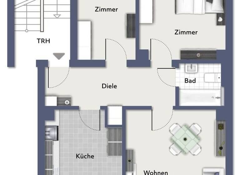 Wohnung zum Kauf 165.000 € 3 Zimmer 68,8 m²<br/>Wohnfläche Holsterhausen Essen 45147
