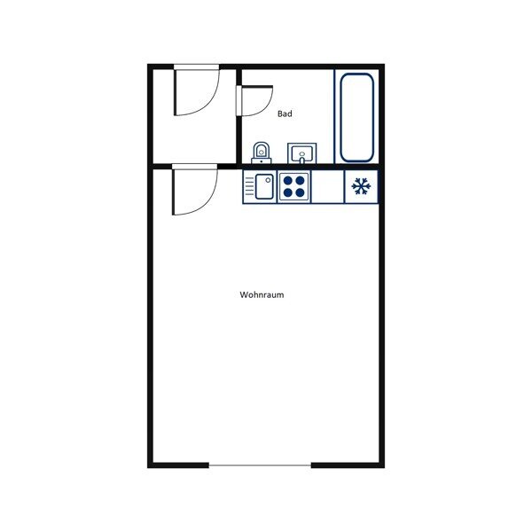 Wohnung zur Miete 381 € 1 Zimmer 23,1 m²<br/>Wohnfläche 27.01.2025<br/>Verfügbarkeit Rauwolffstrasse 7 Jakobervorstadt - Nord Augsburg 86152