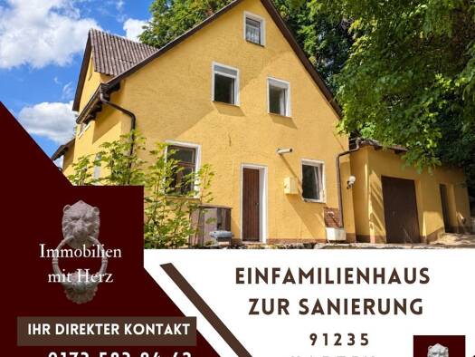 Einfamilienhaus zum Kauf 179.000 € 7 Zimmer 115,3 m² 696 m² Grundstück frei ab sofort Hartenstein Hartenstein 91235