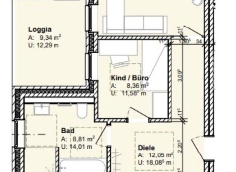 Terrassenwohnung zur Miete 890 € 3 Zimmer 82 m² frei ab 01.06.2026 Steinhauser Straße 1 Bockhorn 26345