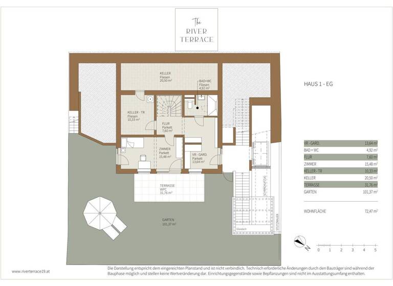 Einfamilienhaus zum Kauf - Erstbezug 999.000 € 5 Zimmer 187,4 m² Wien 1190