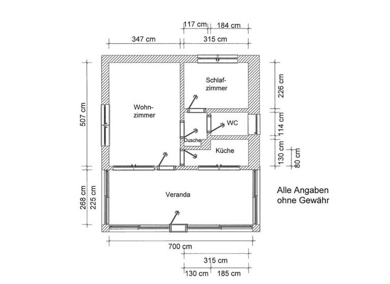 Haus zum Kauf 94.500 € 2 Zimmer 32 m² 433 m² Grundstück Oldenstorf Lohmen 18276